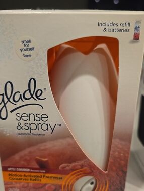 Glade Automatic Sense & Spray Dispenser - White with Orange Accent